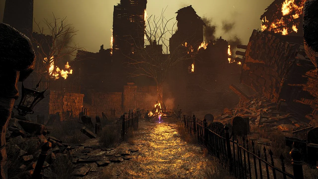 Fiery Graveyard — view 1