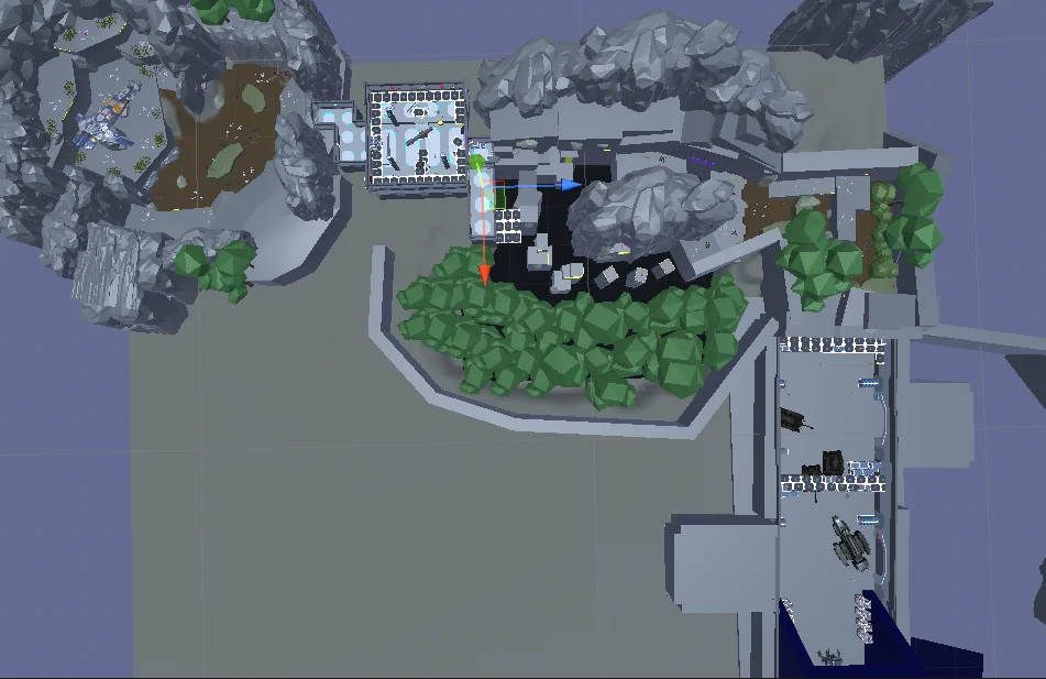 Blockout layout — view 1