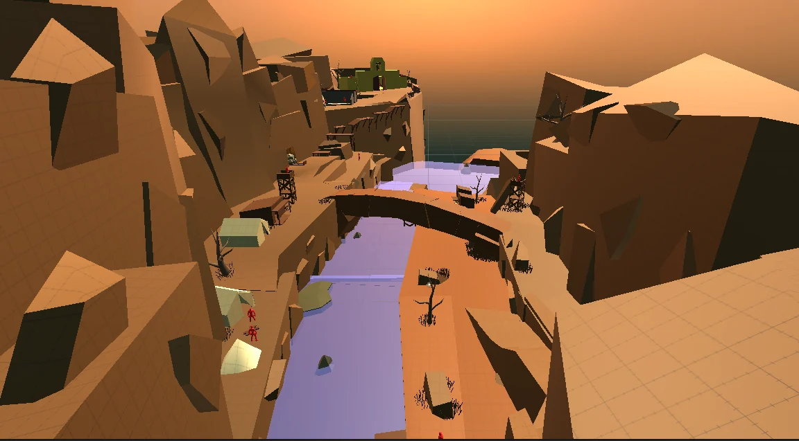 Western Canyons blockout overview with chapel and canyon